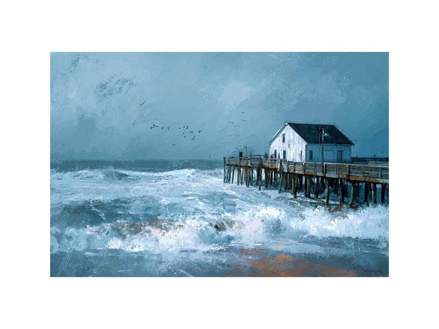 Hampton Pier canvas print for elegant Hamptons wall art styling in Australian homes