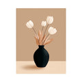 Minimalist Tulip in Vase Artwork