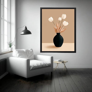 Minimalist Tulip in Vase Artwork