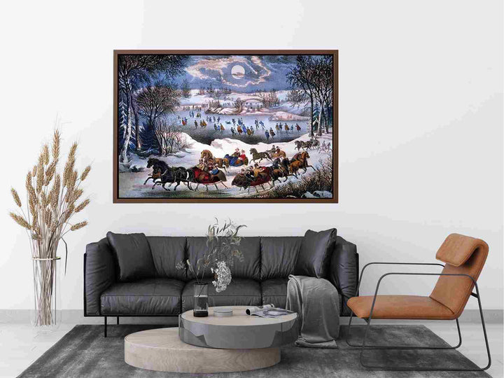 New York Central park In winter