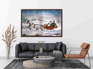 Currier & Ives Winter Scene