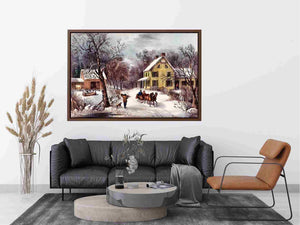 Old American Homestead winter 1868