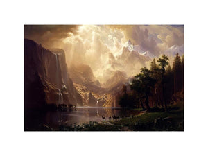 Among The Sierra Nevada Mountains California  by Albert Bierstadt