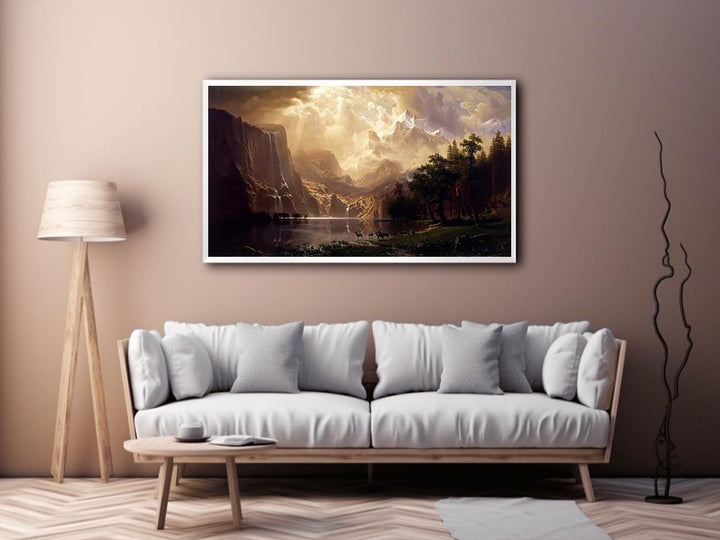 Among The Sierra Nevada Mountains California  Painting