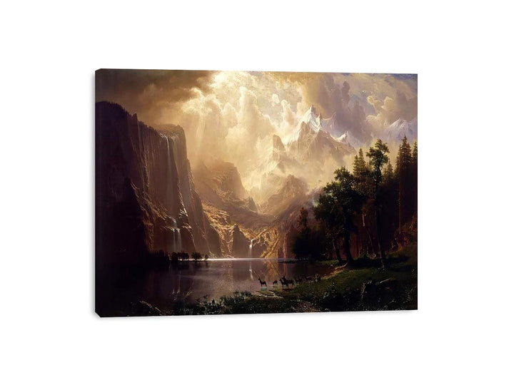 Among The Sierra Nevada Mountains California  Painting
