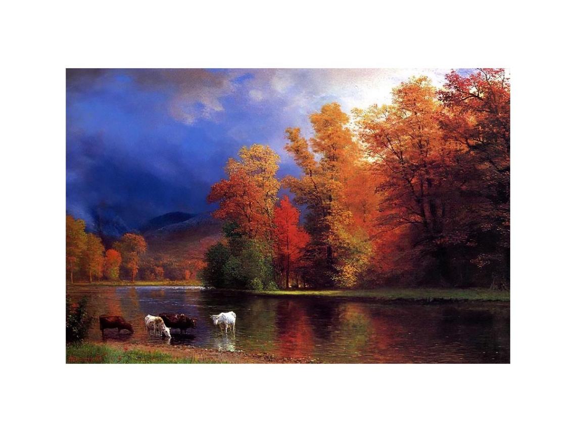 On The Saco by Albert Bierstadt