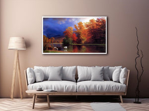 On The Saco by Albert Bierstadt Painting 