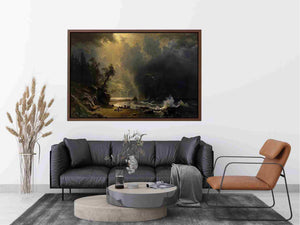 Puget Sound On The Pacific Coast by Albert Bierstadt Painting