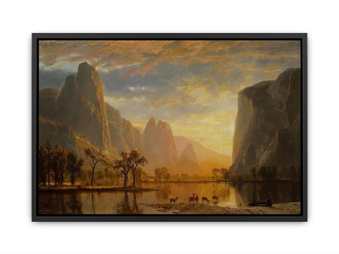 Valley of the Yosemite 1864 Canvas Print