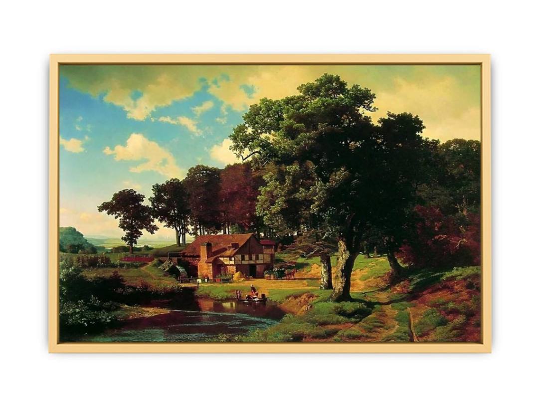 A Rustic Mill Streched canvas