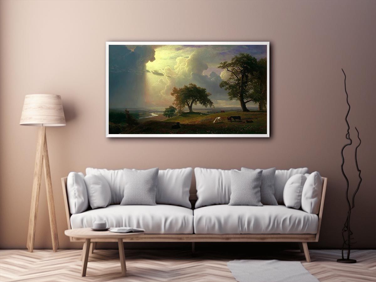 California Spring by Albert Bierstadt Painting 
