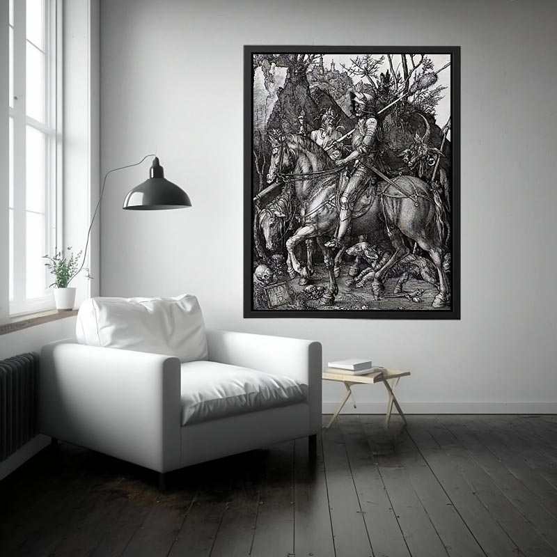 The Knight Death And The Devil by Albrecht Durer Painting 