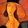 Jeanne Hebuterne in a Large Hat by Amedeo Modigliani