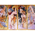 Four Seasons by Alfons Mucha
