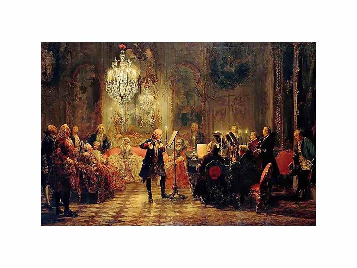 The Flute Concert by Adolph von Menzel