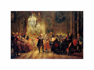 The Flute Concert by Adolph von Menzel