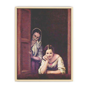 A Girl and her Duenna by Bartolome Esteban Murillo  Art Print