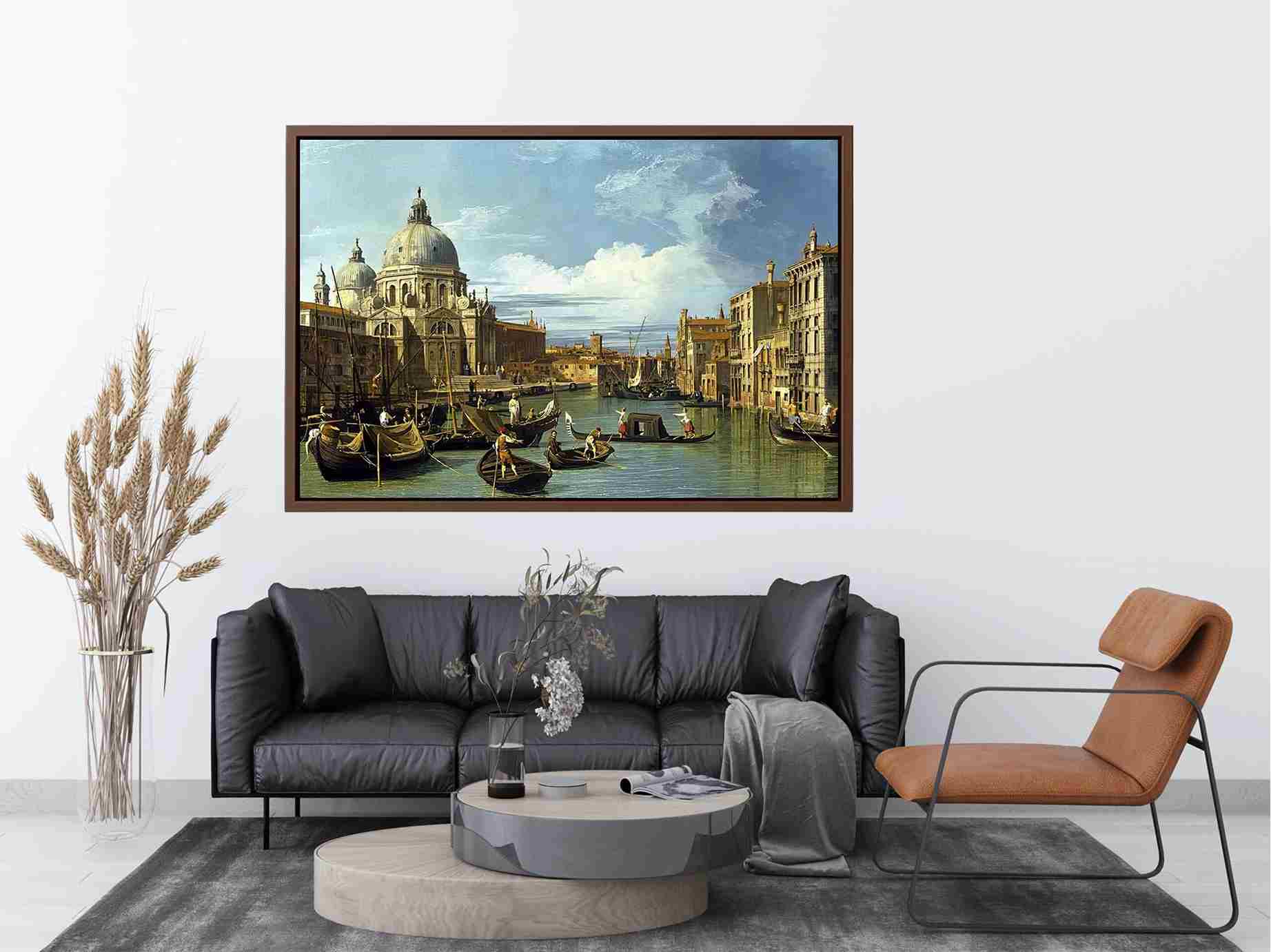 The Entrance to the Grand Canal, Venice, c.1730 by (Giovanni Antonio Canal) Canaletto Painting 