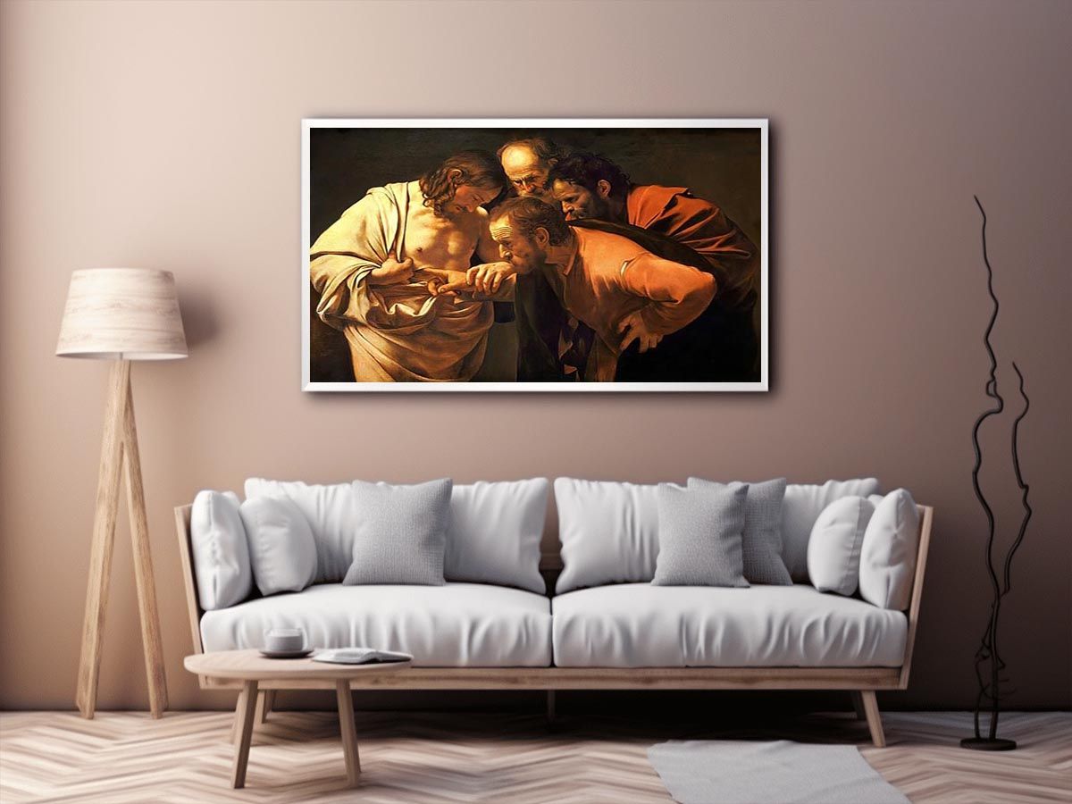 Doubting Thomas by Caravaggio Painting 