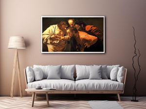 Doubting Thomas by Caravaggio Painting 