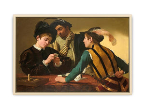 The Cardsharps by Caravaggio  Art Print