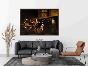 Calling of St. Matthew (Vocazione di san Matteo) by Caravaggio Painting 