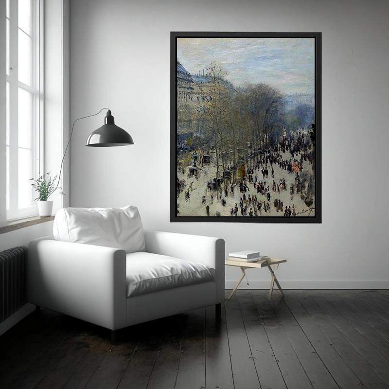 Boulevard Des Capucines by Claude Monet Painting 