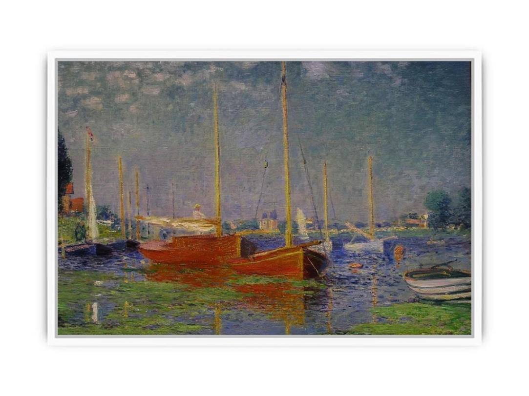 The Red Boats, Argenteuil Framed Print