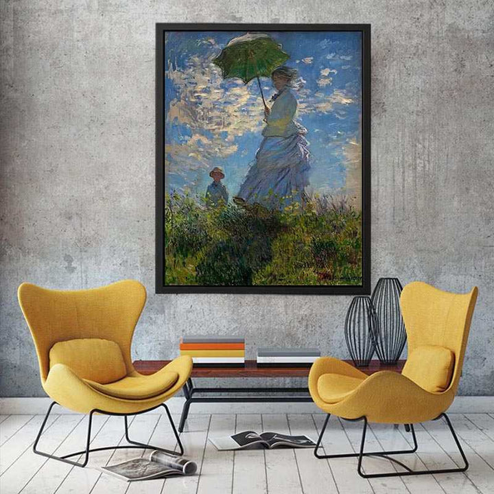 The Walk Woman With A Parasol  Painting
