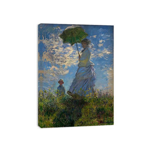 The Walk Woman With A Parasol by Claude Monet Painting 