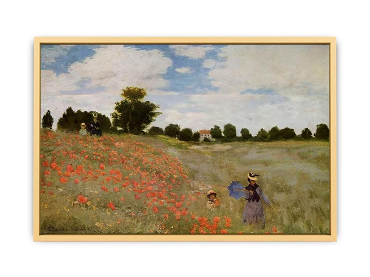 Wild Poppies Near Argenteuil Streched canvas