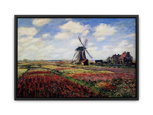 Field Of Tulips In Holland Canvas Print