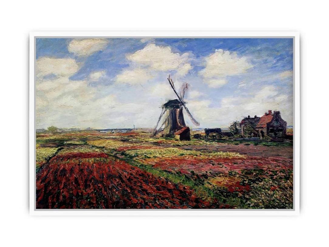 Field Of Tulips In Holland Framed Print