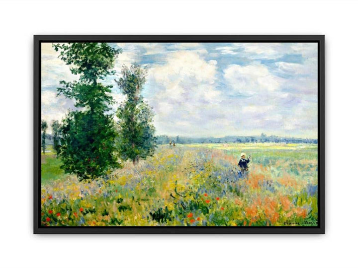 Poppy Field Argenteuil Canvas Print