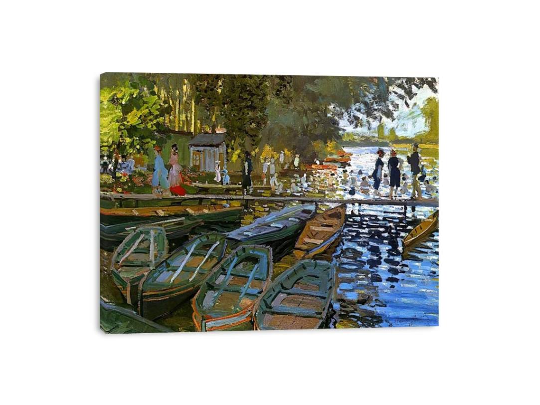 Bathing at la Grenouilliere 1869 by Claude Monet Painting 