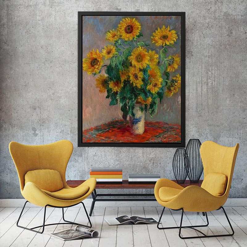 Bouquet Of Sunflowers by Claude Monet Painting 