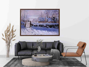 The Magpie by Claude Monet Painting 