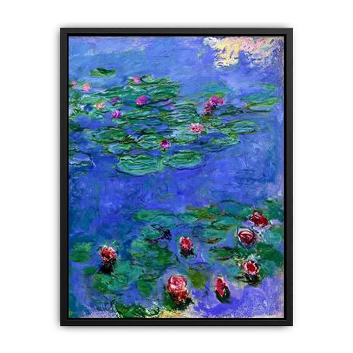 Red Water Lilies by Claude Monet Canvas Print