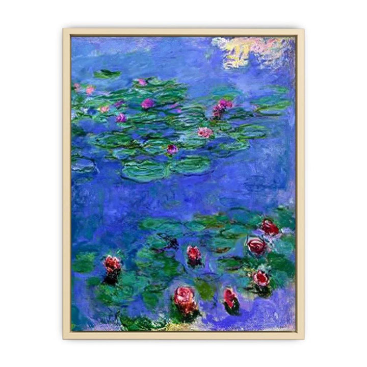 Red Water Lilies by Claude Monet  Art Print