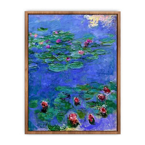 Red Water Lilies by Claude Monet  Poster