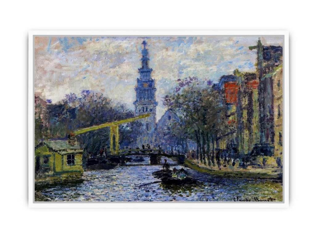 Canal In Amsterdam Framed Print