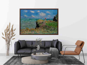 The Cliff Walk Pourville by Claude Monet Painting 