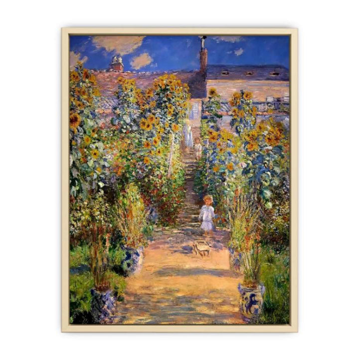 The Artist's Garden at Vetheuil 1880  Art Print