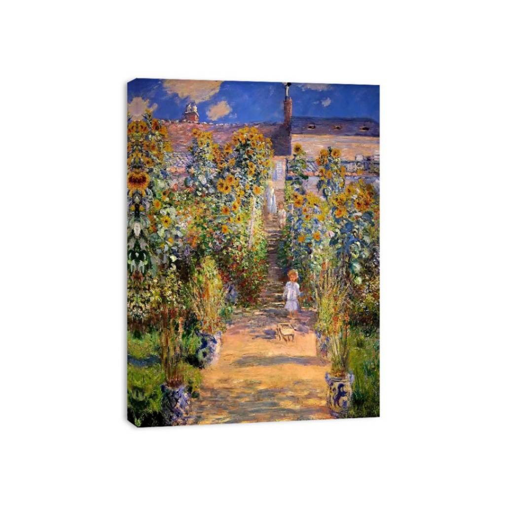 The Artist's Garden at Vetheuil 1880 by Claude Monet Painting 