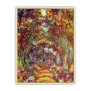 The Path Under The Rose Trellises Giverny  Art Print