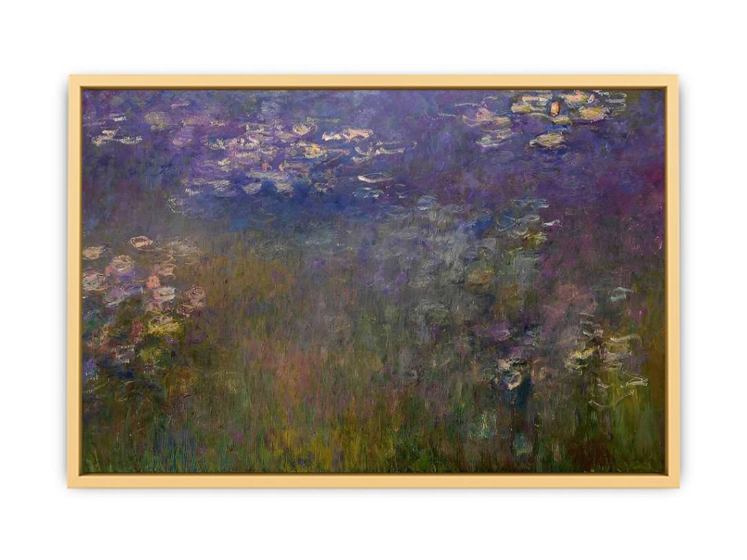 Agapanthus (center panel) Streched canvas
