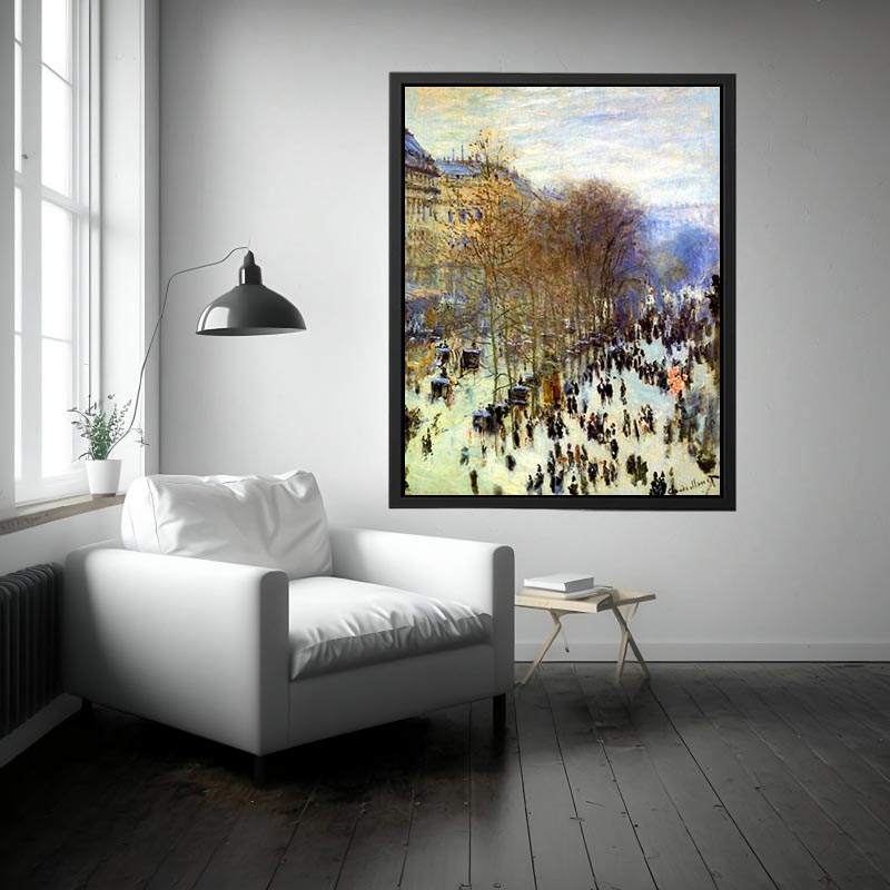Boulevard des Capucines 3 by Claude Monet Painting 
