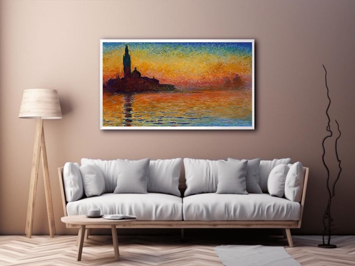 San Giorgio Maggiore At Dusk by Claude Monet Painting 