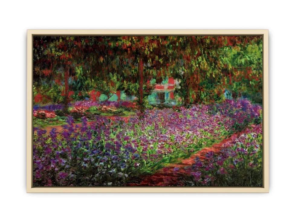 Irises In Monets Garden  Art Print