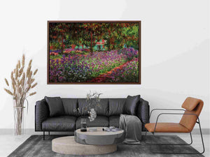 Irises In Monets Garden by Claude Monet Painting 